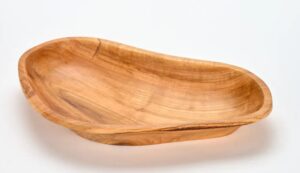 lesena skleda, ki ge prejela certifikat kakovosti Art&Craft Slovenija.'